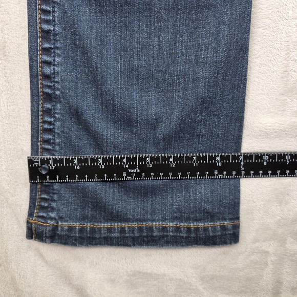Seven7 Jeans Womens 29 Blue Bootcut Stretch Denim Embellished Rhinestone Jeans - Picture 12 of 13